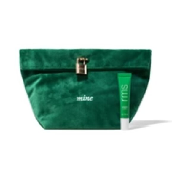 NWT RMS Beauty Chameleon Liplights and Emerald Green Lux Embroidered bag/lock - Picture 1 of 11